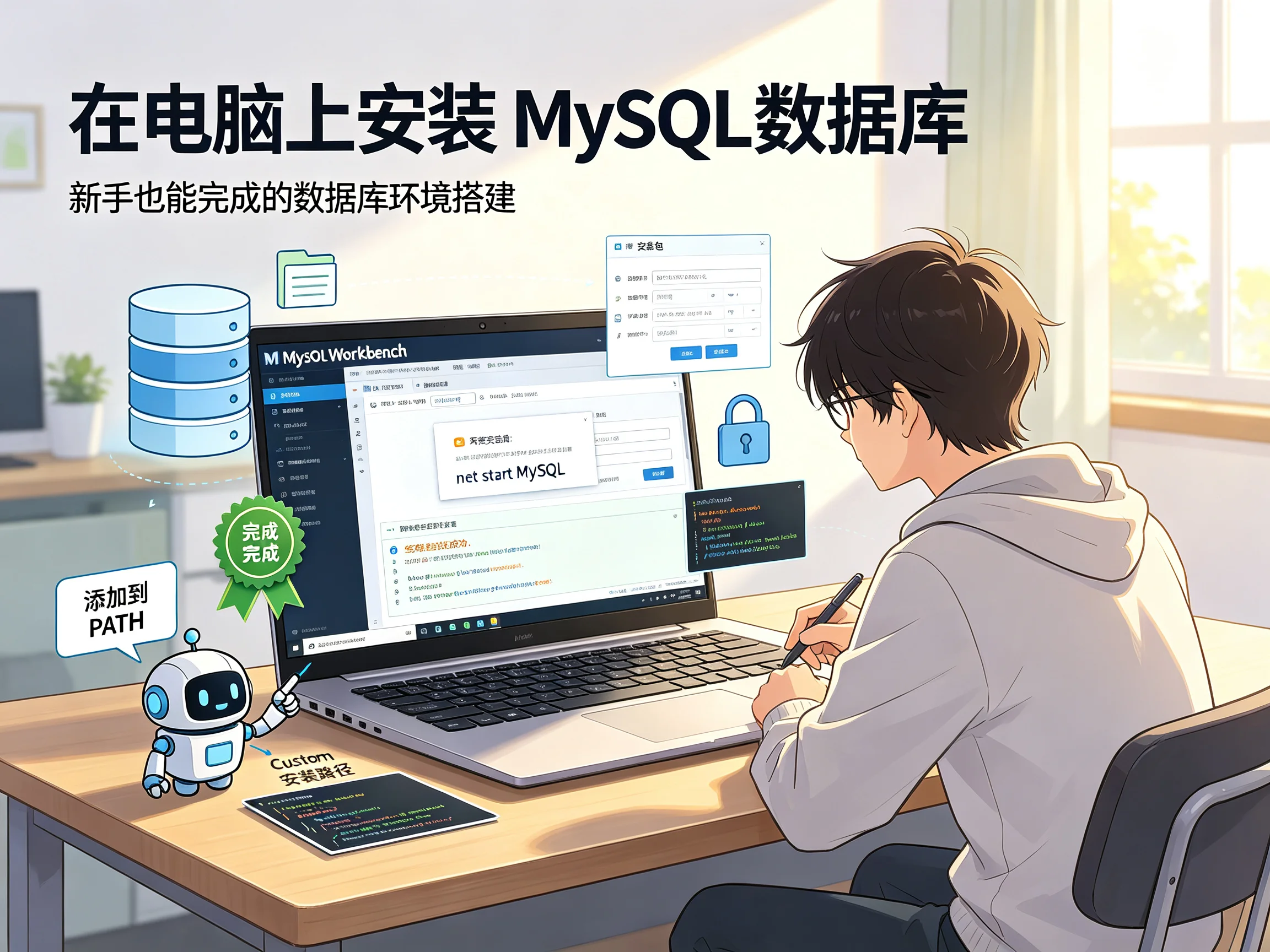 在电脑上安装MySQL数据库